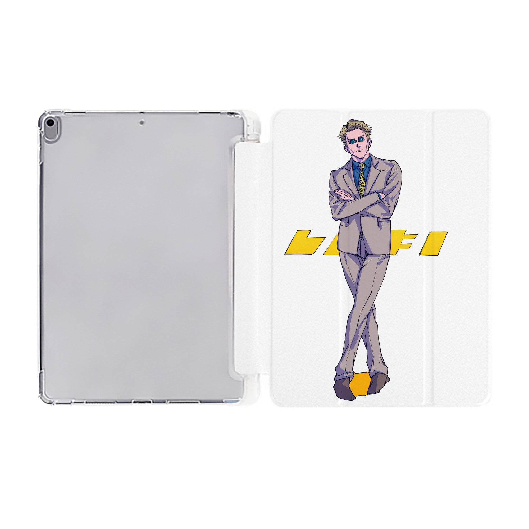（画像用） 呪術廻戦 Jujutsu Kaisen IPad ケース ペン収納付き 三つ折りスタンド PUレザー×シリコン 対応機種9.5/10.5/10.9インチ